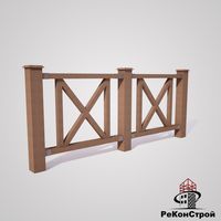Декоративные заборы Amstel Wood, цвет коричневый №4 в Симферополе
